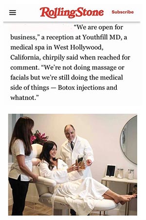 In The Media at YouthFill MD Aesthetic Injectables Medspa in California